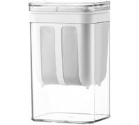 Colador de yogur de 1800 ml con tapa, filtro de acero inoxidable para yogur, queso, productos lácteos, cocina (blanco (1800 ml)
