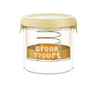 Colador de yogur de acero inoxidable con tapa - Filtro de malla fina para yogur y queso caseros | Herramienta de yogur, leche de soja y colador de queso