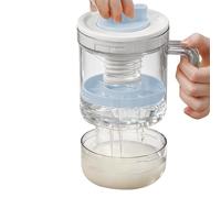 Colador de yogur - Filtro de filtración a presión, máquina de queso compacta y reutilizable para yogur griego, leche y comida para bebés, ideal para cocinar, preparar ensaladas, 18
