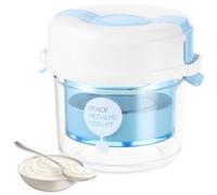 Colador de yogur griego, colador de yogur de malla fina con presión ajustable, filtro reutilizable para hacer queso, separador de suero grueso con tapa para cocina