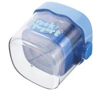 Colador de Yogur Grueso Cesta y Malla, Separador Portátil | Recoger Suero y Jugo, Uso Doméstico en Cocina, Caja, Tapa y Prensa Sólida Azul