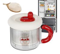 Colador de yogur - Máquina de yogur | Máquina de queso - Tamiz ultrafino reutilizable de 8 pulgadas con tapa y diseño de asa, ideal para yogur espeso, griego, coco y queso de soja