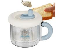 Colador de yogurt, filtro de yogur con lido, queso Maker Tool, 4,88 x 6,42 x 5,24 pulgadas, Fine Design Thick Cream, Diet Cooking Prep, for Kitchen Home Breakfast Fitness Men Women Use