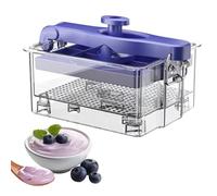 Colador De Yogurt - Juego De Separador De Reutilizable De 18,5x16,7x10,8cm | Separador De Yogures Con Tapa, Taza De Drenaje De Yogur Para Hacer, Queso, Desayuno Saludable, Preparación De