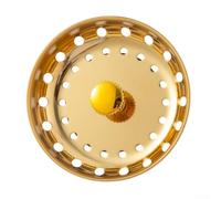 Colador dorado para fregadero de cocina, pantalla de filtro antiobstrucción, tapa trituradora de basura, sello de agua, lavabo (cesta de fregadero dorada)