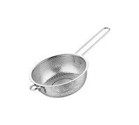 Colador ergonómico de malla de acero inoxidable adecuado para un fácil manejo y gestión eficiente de tareas de cocina, colador de acero inoxidable