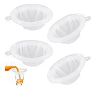 Colador fino, 4 filtros de colador de nailon, 200/300/400/450 de malla, filtro de pelo, filtro de vino, colador fino con mango, pequeño colador de cocina, filtro de plástico, filtro de embudo