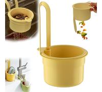 Colador Fregadero de Cocina, Cesta Coladora Colgante, Recogedor Residuos de Alimentos, Cesta de Drenaje Colgar Multifuncional, Accesorio de Fregaderos Colgable para Lavado Escurrir Frutas Verduras