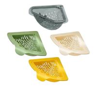 Colador magnético de esquina para fregadero, soporte de esponja giratorio sin agujeros para guardar esponjas, cesta de filtro para fregadero, para baño, fregadero, , camping, ventilador