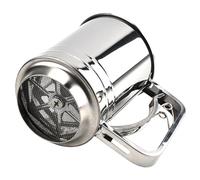 Colador manual de aluminio - Dispositivo de dosificación ligero para ingredientes secos, pulverizador de polvo con mango ergonómico, dispositivo de ayuda para hornear con flujo rápido, utensilio de