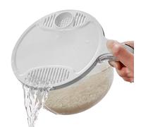 Colador multiusos para fregadero con divisor de drenaje - Cesta para lavar frutas y verduras | Colador de esquina que ahorra espacio, cesto para restos de comida y soporte para esponjas, robusto