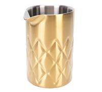 Colador para cócteles de 540ml en acero inoxidable 304 de doble pared - resistencia y estilo para bartenders profesionales y amantes del cóctel casero (Chapado en oro)