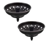 Colador para Fregadero - 2 Piezas Tapón Filtro Desagüe con 32 Agujeros | Cesto Tapón para Fregadero del Hogar | para Cocina Baño Hogar Restaurante Y Lavandería