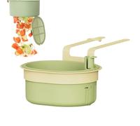Colador para fregadero | Cesta de filtro de silicona plegable para el lavado de verduras | Colador multiusos para residuos alimenticios para hoteles, apartamentos, casas, restaurantes, negocios y