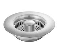 Colador para fregadero, colador de desagüe de cocina, tapón de desagüe de acero inoxidable y cubierta para la cocina, cesta de drenaje rápido para desagüe de 3-1/2 pulgadas, colador de desagüe a