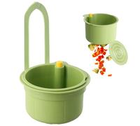 Colador para Fregadero, Grifo Colgante, Tapón de Desagüe Drenaje, Accesorio de Recuperación de Alimentos, Botón a Presión, Cesta de Almacenamiento Extraíble para Cocina Lavado, Organizador en Cocina