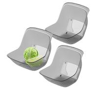 Colador para lavar frutas, cuenco de verduras de 3 piezas, colador de drenaje, para granos de arroz, alimentos, espaguetis, pasta, ensaladas, bayas, limpieza del hogar