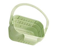 Colador plegable de para colgar en fregadero con clip para grifo, cesta de drenaje de cocina, drenaje y almacenamiento eficiente de agua, colador plegable expandible