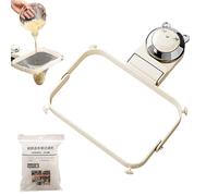 Colador plegable para fregadero, fregadero de cocina, plegable, con, recogedor de alimentos, cesta de residuos, colador de esquina, evita obstrucciones para el hogar, restaurante, ABS, 21,5 x