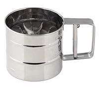 Colador Zenker PATISSERIE, utensilio de cocina de acero inoxidable de alta calidad, manejo seguro con una sola mano, para nivelar la superficie de trabajo o espolvorear pastas, color plateado, cantidad: 1 unidad