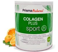 Prisma Natural - Colageno Plus Sport - complemento para adultos y deportistas, energía, flexibilidad articular y musculo. Vitaminas, proteinas y aminoacidos. Sabor naranja. (Lata 300 gr.)