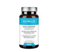 Colágeno Ácido Hialurónico - Hidrolizado + Biotina + Q10 - Piel Cartílago - Vit C D B12 y Zinc - Collagen Complex - 60 Cápsulas Nutralie