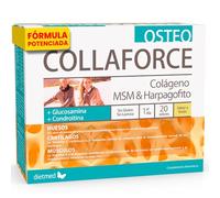 Colágeno Collaforce Osteo con glucosamina, 20 sobres, DietMed | Cartílago y huesos - Colágeno - Glucosamina y condroitina - MSM y magnesio - Sabor limón