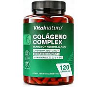 Colágeno Complex Marino Hidrolizado Vitalnatura con Ácido Hialurónico y Vitaminas - 120 Cápsulas