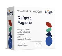 Colageno con magnesio y acido hialuronico, Cuenzima Q10, Vitaminas C, Zinc - Sin OMG, PHYTO-GUIDE | Fórmula intensa para Piel, Articulaciones y Ósea | 56 Dosis Diarias