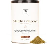Colágeno con Té Matcha, Magnesio y Ácido Hialurónico. Articulaciones, piel y uñas. Colágeno tipo I y III 300 g matcha colágeno en polvo. Sin Gluten, sin azúcares añadidos. (Chocolate)