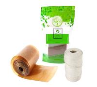 Colágeno Diámetro de 45mm / 5m + Cuerda de Algodón para Ahumado 80m - Kit para Cocer y Ahumar Embutidos