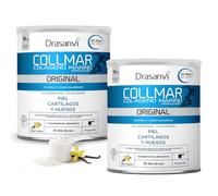 Colageno Drasanvi Collmar Hidrolizado Marino Acido Hialuronico Vitamina C | Cuida Cartilagos, Huesos Y Piel, Sin Gluten - Colageno Marino Hidrolizado En Polvo Sabor Vainilla, Pack 2x300 G, 30 Dias