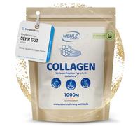 Colageno en Polvo 1000 g - Péptidos de Colágeno Hidrolizado Tipos I, II y III (CollaPure®) - Colageno Hidrolizado Bovino Grass Fed - Sabor Neutro - Producido en Alemania-Wehle Sports Collagen Peptides