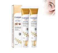 Colágeno Eye Cream 2 Unidades Colágeno Crema Ojos Crema Ojos Para Ojeras & Hinchazón Cuidado Antienvejecimiento Contra Ojeras, Bolsas y Líneas Finas, Cuidado de los Ojos Reafirmante Para La Piel