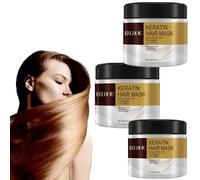 Colágeno Hair Treatment, Deep Repair Conditioning Argan Oil Collagen Hair Mask, Colágeno Mask Hair, para cabello seco, esencia para cabello dañado en seco, tratamiento de colágeno (3 unidades)