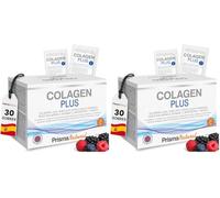 Colágeno Hidrolizado - Colagen Plus Antiaging con Ácido Hialurónico, Silicio Orgánico y Antioxidantes - Apoyo a Piel, Cabello, Uñas y Articulaciones - Fórmula Antiedad - Prisma Natural (Paquete de 2)