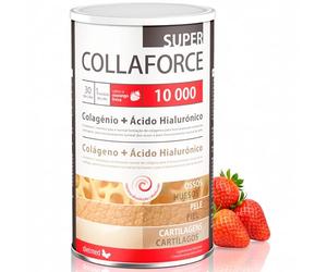 Colágeno hidrolizado Collaforce 10000, 450 g, fresa, DietMed | Colágeno 10000 mg - Magnesio - Ácido hialurónico - Vitaminas C y D3 - Sabor fresa