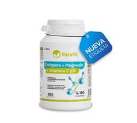 Colágeno hidrolizado con Magnesio y Vitaminas C y D - 180 Comprimidos | Articulaciones y Músculos Fuertes | Energía para el deporte | Suministro de 1 mes| Relafit - Laboratorios