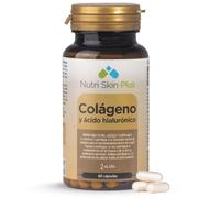 Colágeno Hidrolizado en Cápsulas con Ácido Hialurónico y Zinc | Vitamina C y Zinc (acción antioxidante) | Piel, Huesos, Cartílagos y Articulaciones | 60 Cápsulas (30 días, 2 al día) | Nutri Skin Plus