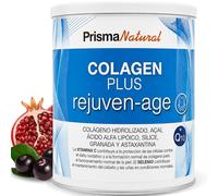 Colágeno Hidrolizado en Polvo - 300 g - Colagen Plus Rejuven-Age con Ácido Hialurónico, Vitamina C y Selenio - Complemento Alimenticio - Apoyo a la Piel, Articulaciones y Anti-Edad - Prisma Natural