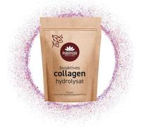Colágeno hidrolizado en polvo 600 g (2 x 300 g) - Péptidos de colágeno bioactivos - 90% de proteínas - suministro mensual - sin aditivos - controlado y envasado en Alemania Puraveda