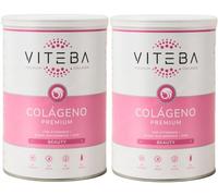 Colageno Hidrolizado Premium Beauty Pack 2 x 330g con Acido Hialuronico Vitaminas B C D E y Zinc Suplemento para Piel Cabello y Uñas Antiedad Sabor Neutro Alta Disolucion