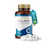 Colágeno Hidrolizado Puro +Ácido Hialurónico +Q10 +Vitaminas A,C (No Ácida),D y B12+ Zinc | Fórmula Premium en 90 Cápsulas para Piel Radiante,Regeneración de Cartílagos y Protección Ósea|Nutrissimo