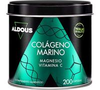 Colágeno Hidrolizado Puro con Magnesio y Vitamina C - 200 Cápsulas - Colágeno Marino Hidrolizado Naticol - Cabello, Piel y Uñas - Huesos y Articulaciones - Colágeno con Magnesio - ALDOUS