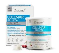 COLAGENO MARINO BELLEZA SUBLIMLIFT | Collmar 12 gr Colageno Hidrolizado Puro| Colágeno y Acido Hialurónico, Coenzima Q10 +Vitaminas | Piel Firme, Hidratada y Sin Arrugas | Sabor Cereza | 300g Drasanvi