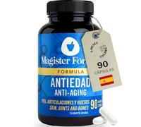 Colageno marino Con Acido Hialuronico Capsulas | Péptidos de Colágeno Hidrolizado Tipo 1 y 2, Vitamina C y A, Selenio, Q10, 90 Marine Collagen Cápsulas Para una Piel, Articulaciones y Huesos Fuertes