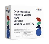 Colágeno Marino con Ácido Hialurónico, Magnesio Quelado, MSM, Boswellia, Vitamina D3 y K2 4000 - SmartAbsorb™ | para la piel, las articulaciones y los huesos | 28 sobres diarios