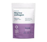 Colágeno Marino con Ácido Hialurónico, Vitamina C, Biotina y Zinc | Péptidos hidrolizados | Aminoácidos para la Piel, Cabello, Uñas, Tendones y Ligamentos | Frutos del Bosque, 348g | 60 dosis
