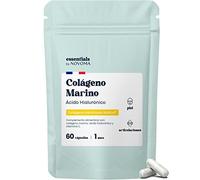 Colágeno Marino con Ácido Hialurónico + Vitamina C, Suplemento Piel, Articulaciones y Huesos, 60 Cápsulas para 1 mes, Alta Dosis de Colágeno Hidrolizado Puro NATICOL, Essentials by Novoma