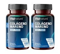 Colágeno Marino Hidrolizado 100% Puro - Alta Absorción, 1.215mg I Pack Dúo 180 Cápsulas | Alta eficacia (2 cápsulas) o máxima potencia (3 cáp) | Piel Radiante, Huesos Fuertes, Alivio Dolor Articular